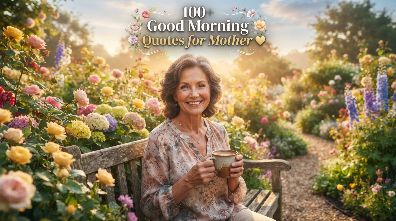 100+ Good Morning Quotes for Mother with beautiful sunrise background