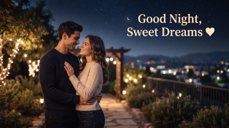 Good night wishes for a loving couple